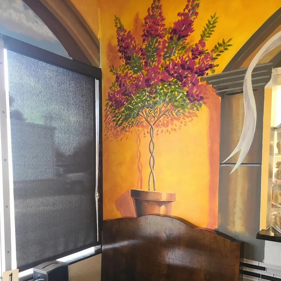 Decorative mural at Hacienda Tapatio